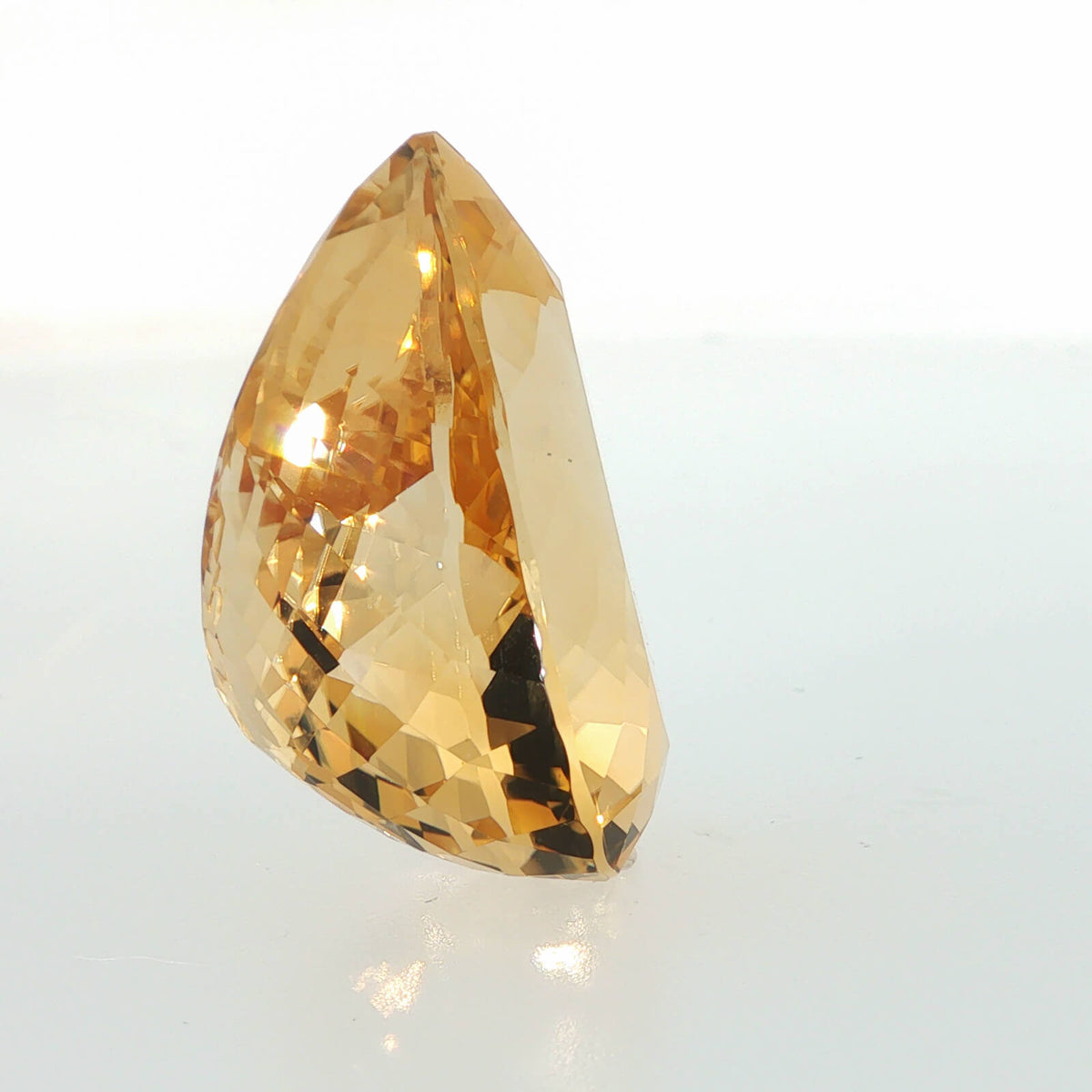 Natural citrine, pear cut, 61.7 ct, loose gemstone, view 5.