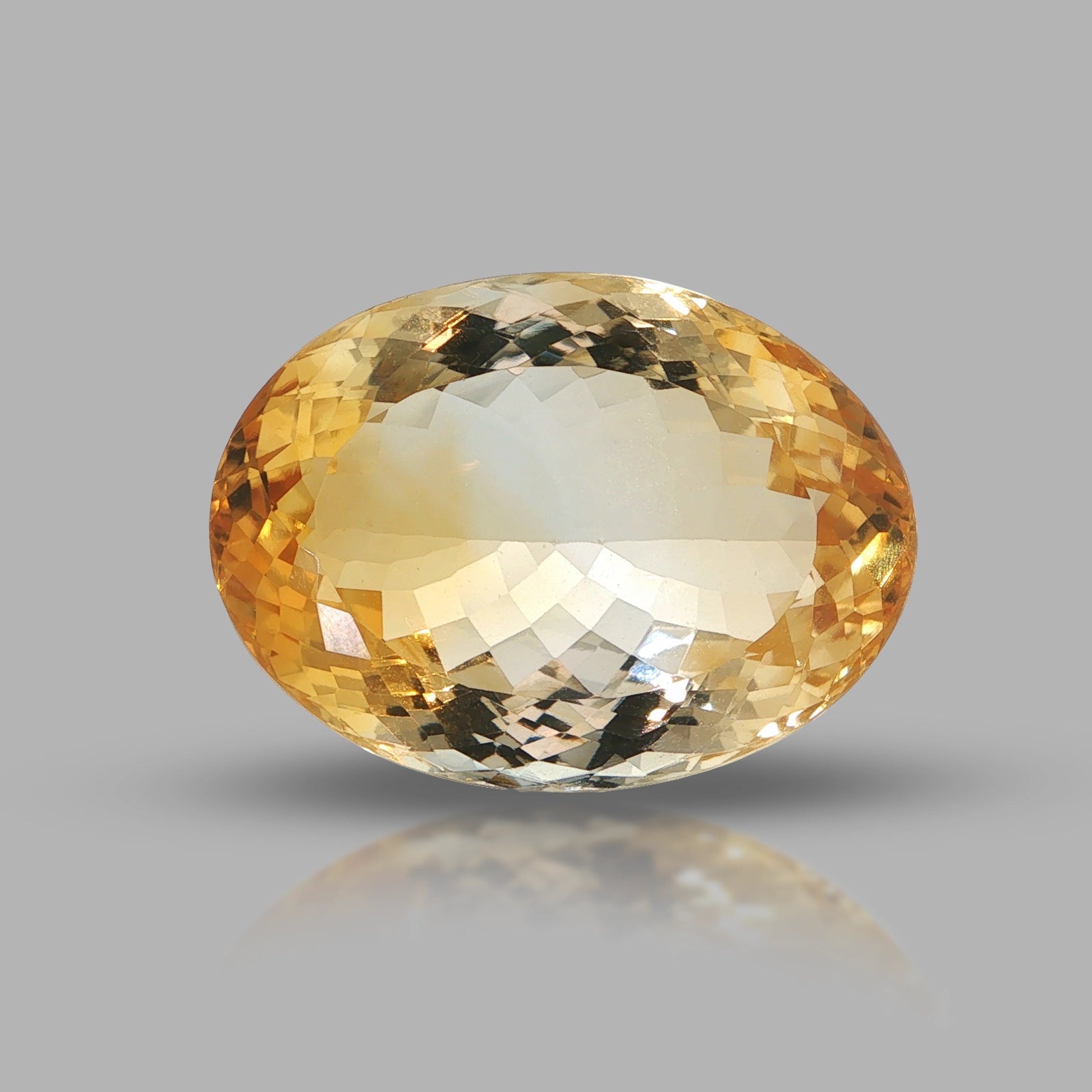 Natural citrine, oval cut, 65.18 ct, loose gemstone, view 5.