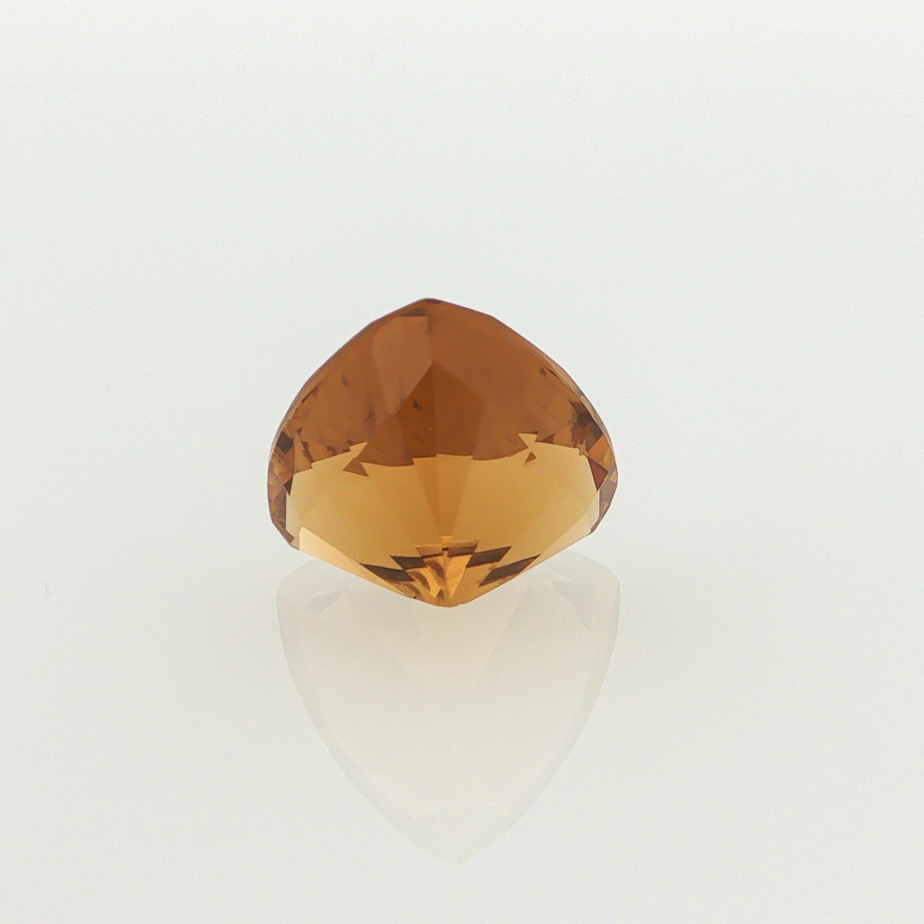 Natural heated citrine, yellow, trillion cut, 8.21 ct, loose gemstone, view 3.