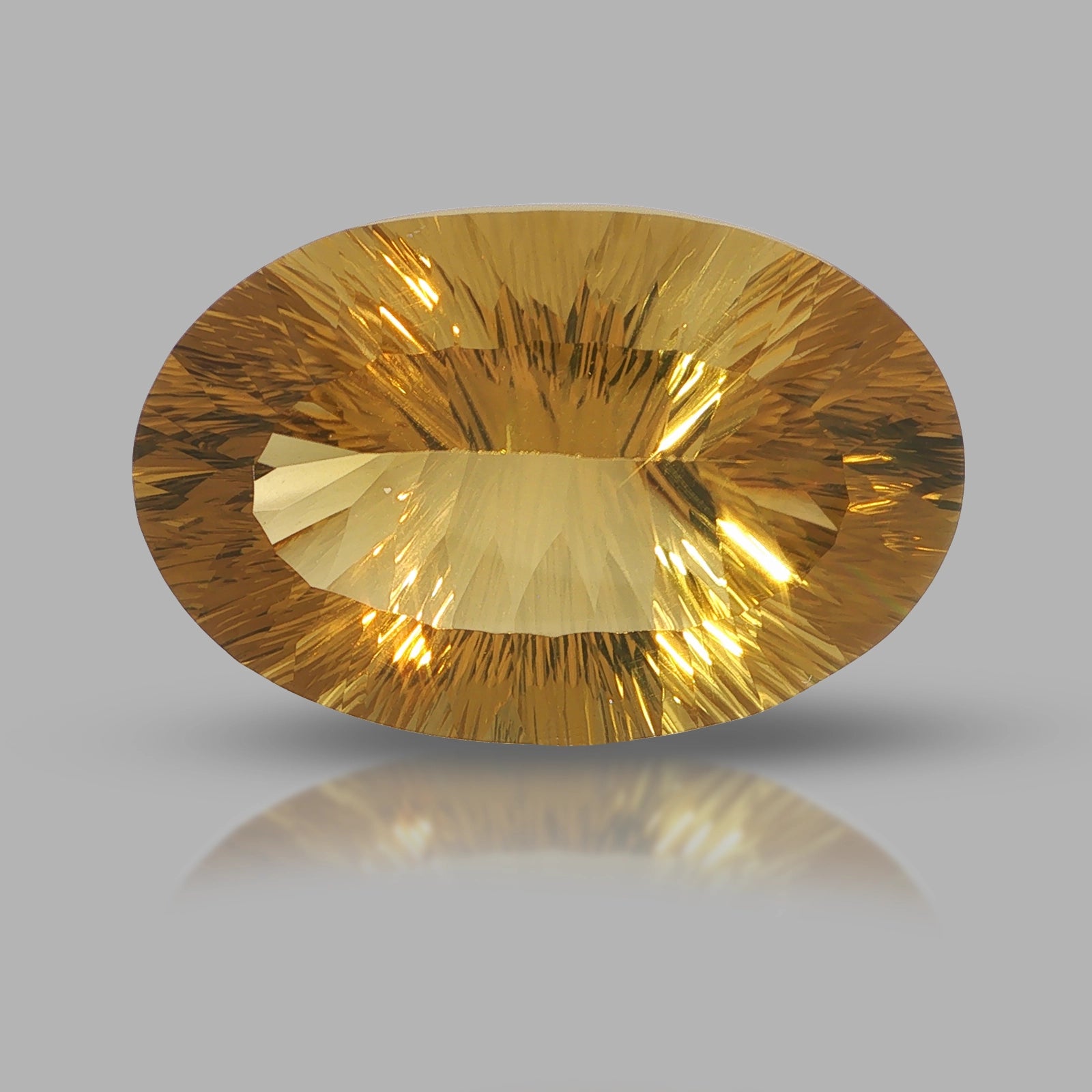 Natural citrine, oval cut, 88.94 ct, loose gemstone, view 5.