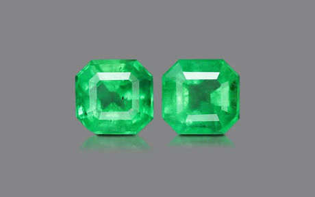 Colombia Emerald Pair - 9.74 ct