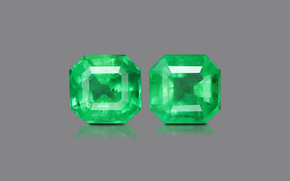 Colombia Emerald Pair - 9.74 ct