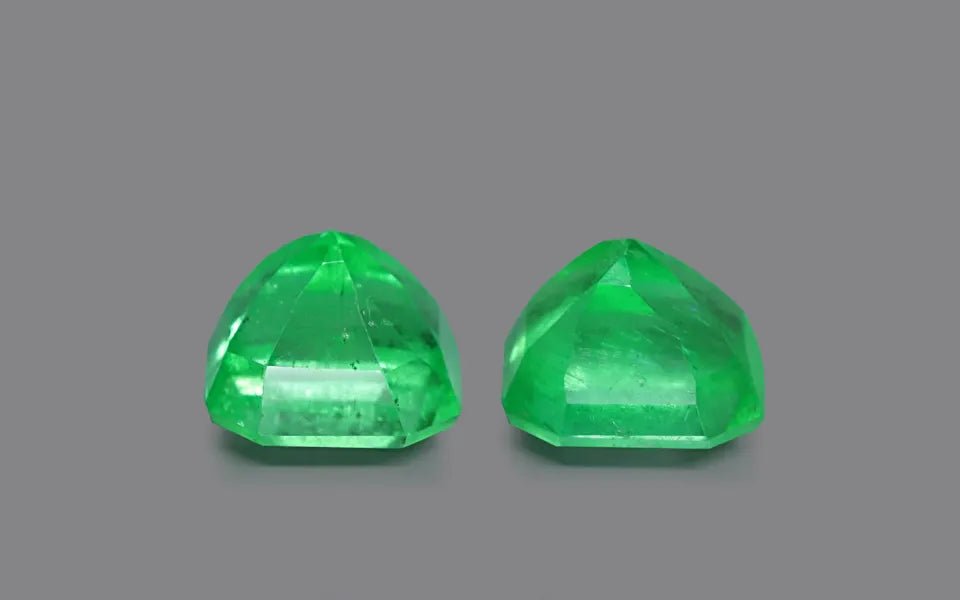 Colombia Emerald Pair - 9.74 ct