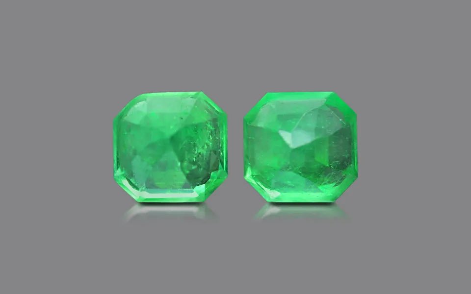 Colombia Emerald Pair - 9.74 ct