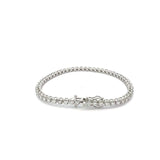 Diamond Illusion Tennis Bracelet 1.45 ct – Round Cut, 18K White Gold