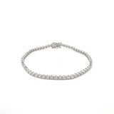 Diamond Tennis Bracelet 1.70 ct – Round Cut, 18K White Gold