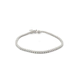 Diamond Tennis Bracelet 2.12 ct – Round Cut, 18K White Gold