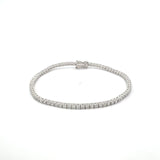 Diamond Tennis Bracelet 2.86 ct – Round Cut, 18K White Gold