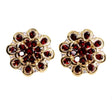 Gold plated Silver 8.40 ct Garnet Earrings