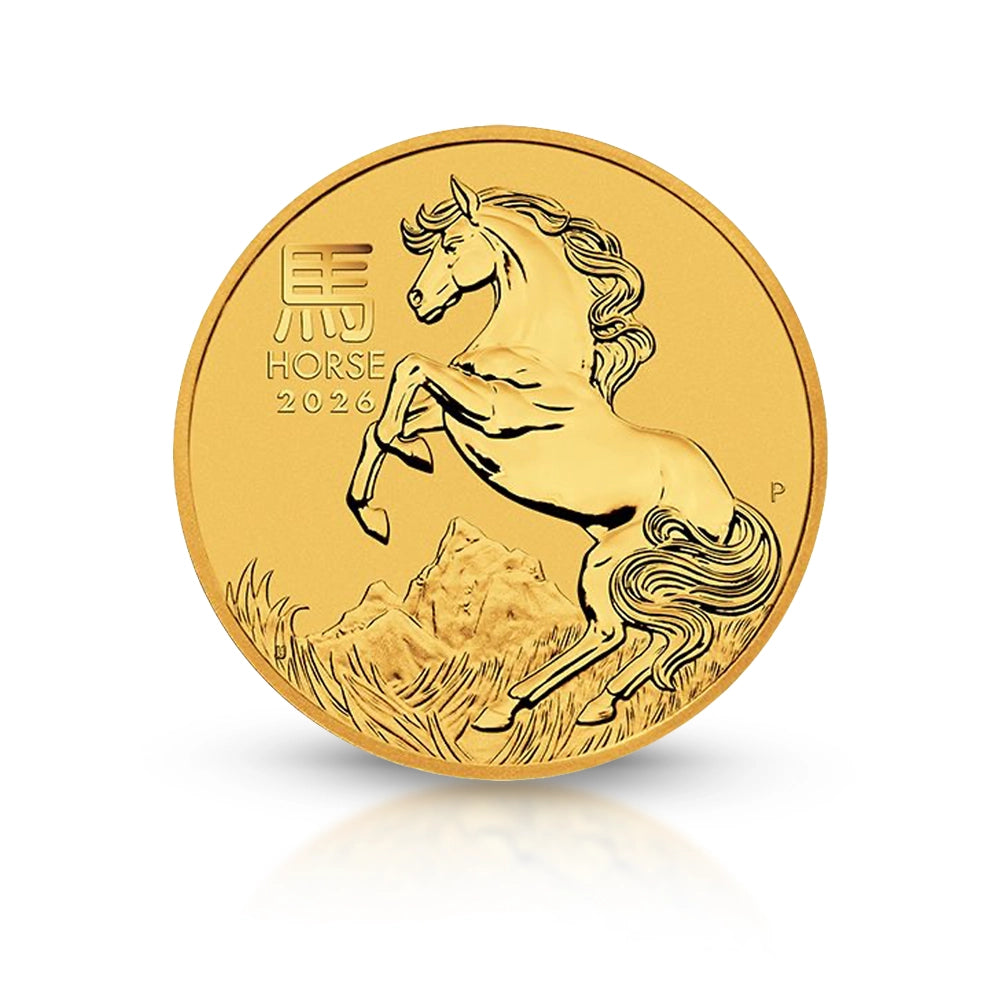 Investment Gold coin Horse 2026, Lunar Series