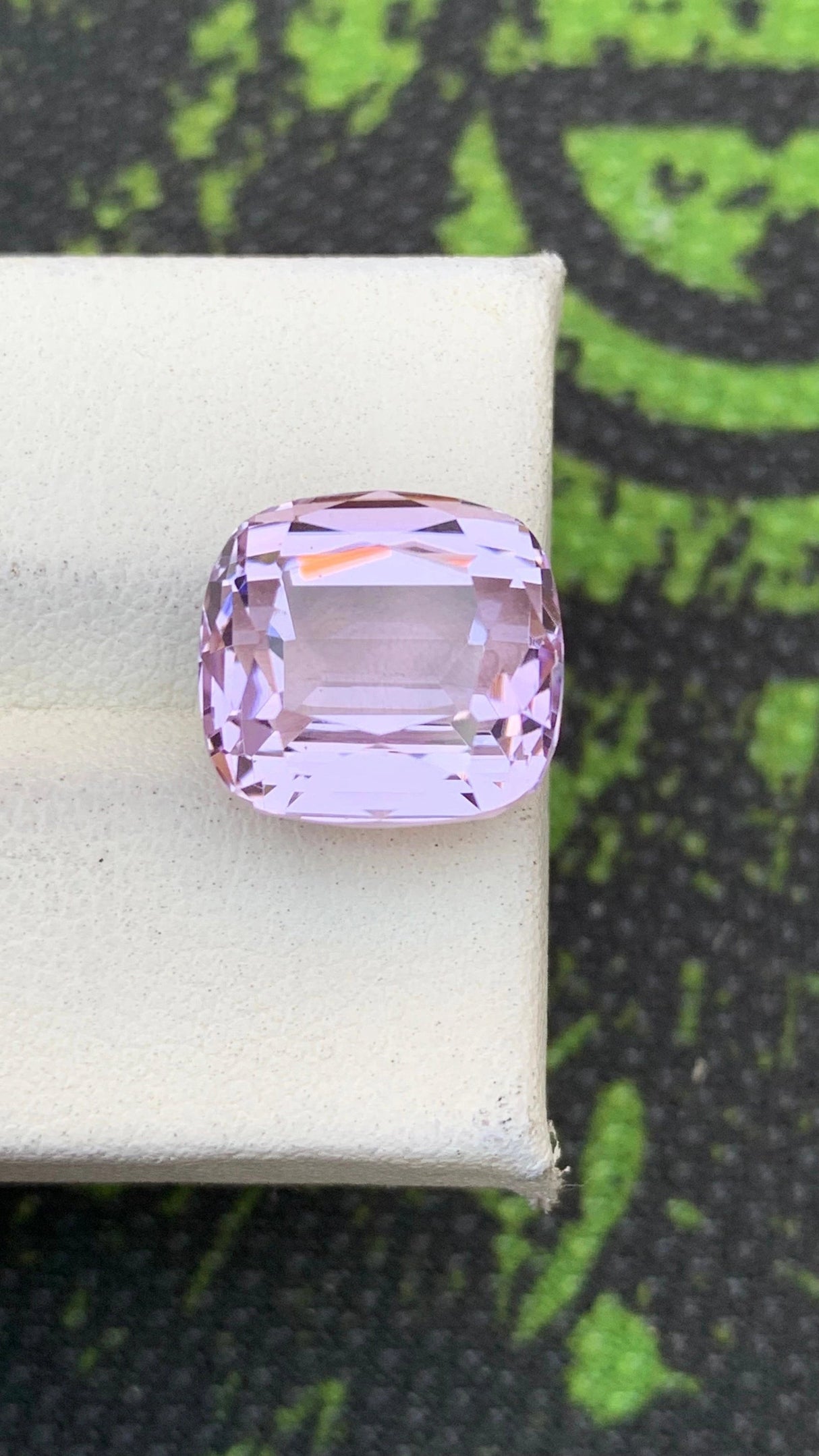 Kunzite 10.70 ct – Light Pink, Cushion Cut, Heated, Afghanistan