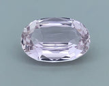Kunzite 13.74 ct – Light Pink, Oval Cut, HGTL Certified