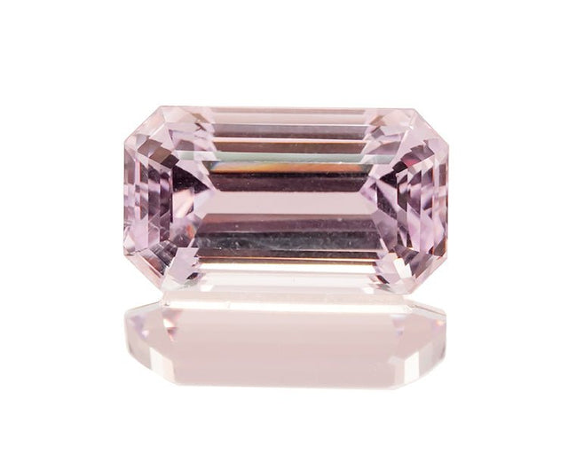 Kunzite 30.02 ct – Light Pink, Emerald Cut, Heated