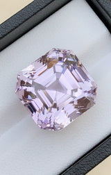 Kunzite 32.40 ct – Light Pink, Asscher Cut