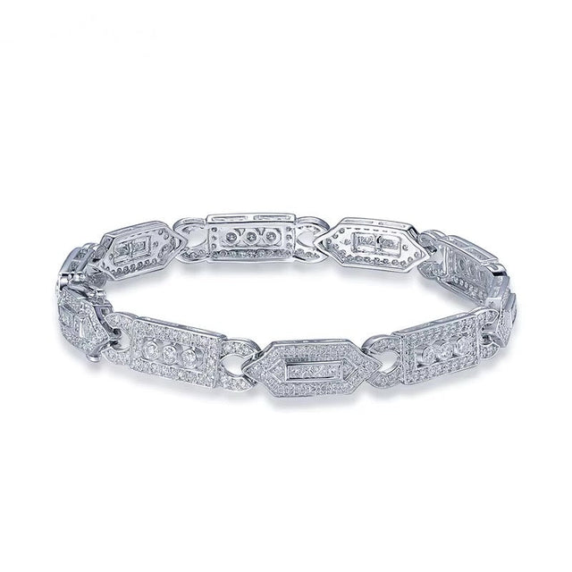 Luxury Diamond Bracelet – 14K White Gold, 2.06 ct Natural Diamonds