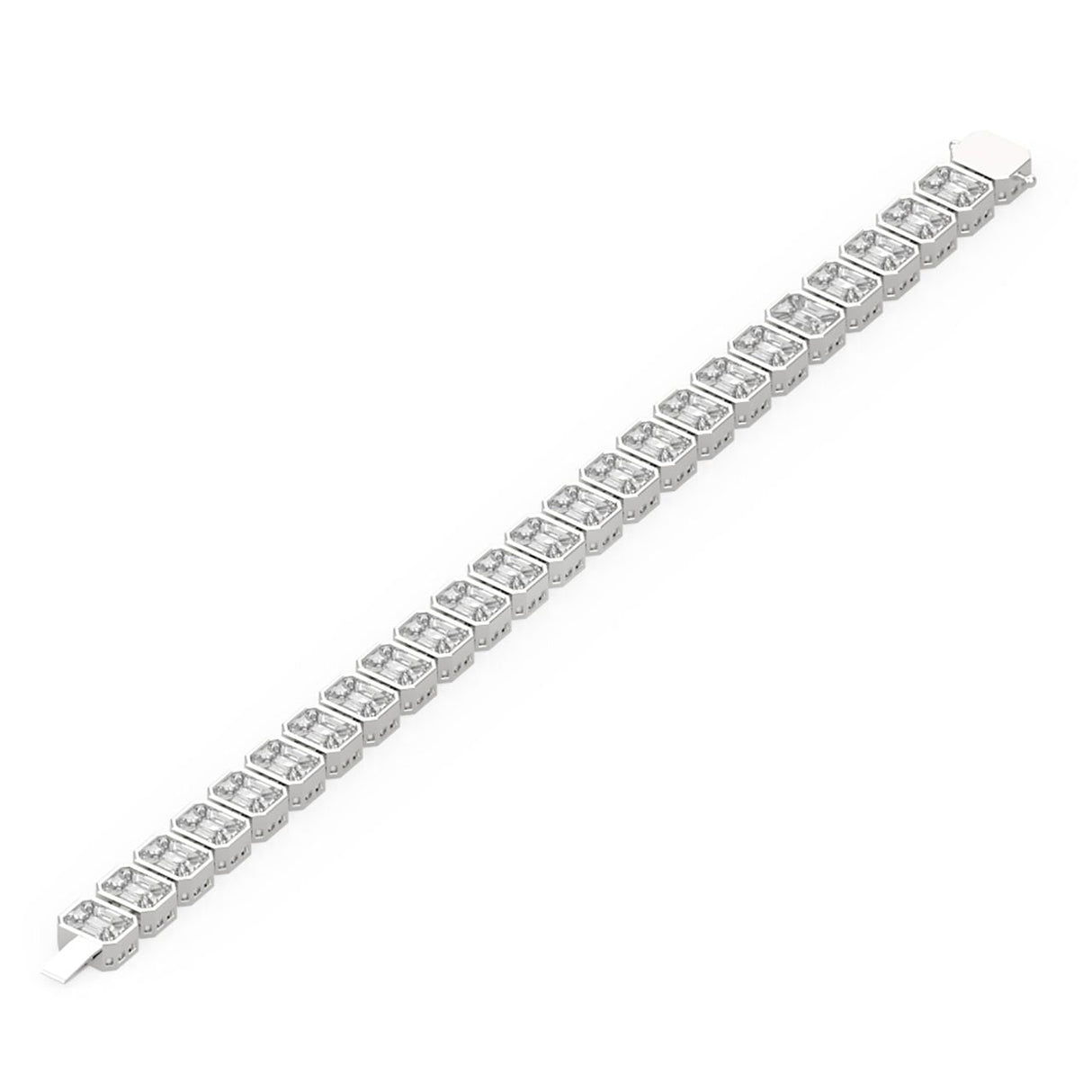 Mirage Diamond Tennis Bracelet 14.85 ct – 18K White Gold