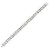 Mirage Diamond Tennis Bracelet 14.85 ct – 18K White Gold