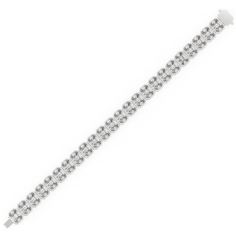 Mirage Diamond Tennis Bracelet 14.85 ct – 18K White Gold