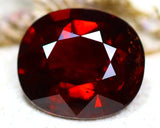 Natural almandine Garnet 8.98 ct – Vivid Blood Red, Oval Cut