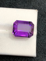 Natural Amethyst 10.64 ct – Emerald Cut, Untreated