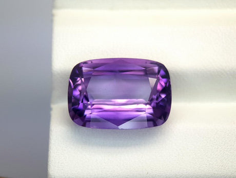 Natural Amethyst 13.10 ct – Purple, Cushion Cut, Untreated