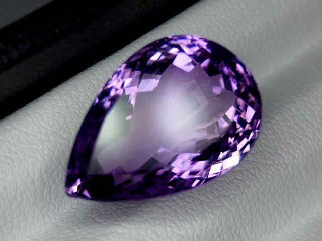 Natural Amethyst 16.79 ct – Purple, Pear Cut, Untreated