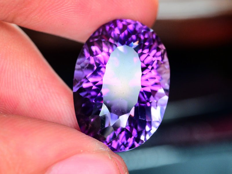 Natural Amethyst 20.00 ct – Purple, Fancy Oval Cut, Untreated, Brazil