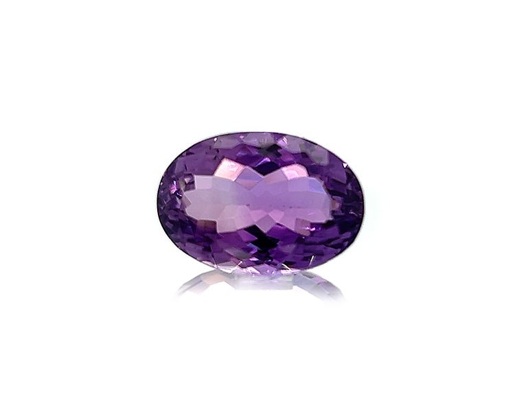 Natural Amethyst 22.00 ct – Purple, Oval Cut, Untreated, Africa, ČGL Certified