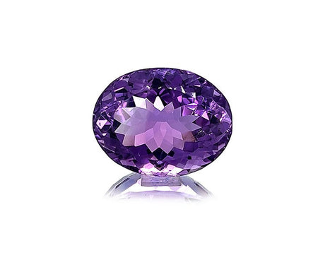 Natural Amethyst 27.03 ct – Purple, Oval Cut, Untreated, ČGL Certified