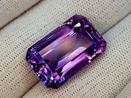 Natural Amethyst 27.65 ct – Purple, Cushion Cut, Untreated