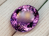 Natural Amethyst 29.00 ct – Purple, Oval Cut, Untreated