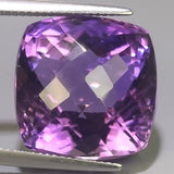 Natural Amethyst 30.00 ct – Purple, Cushion Cut, Untreated, Bolivia