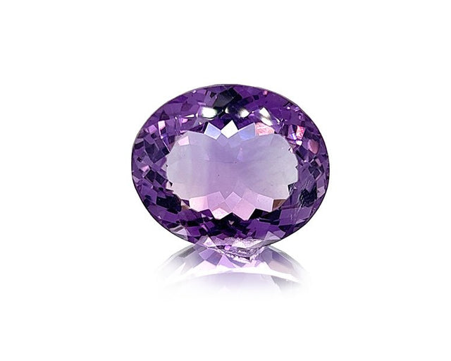 Natural Amethyst 30.77 ct – Purple, Oval Cut, Untreated