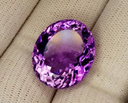 Natural Amethyst 30.77 ct – Purple, Oval Cut, Untreated