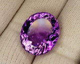 Natural Amethyst 30.77 ct – Purple, Oval Cut, Untreated