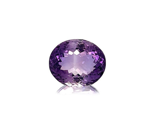 Natural Amethyst 32.75 ct – Purple, Oval Cut, Untreated, ČGL Certified