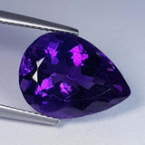Natural Amethyst 9.46 ct – Purple, Pear Cut, Untreated, Bolivia