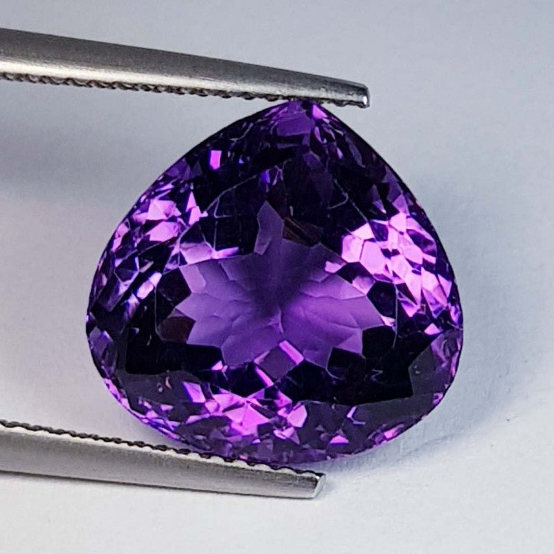 Natural Amethyst 9.50 ct – Purple, Pear Cut, Untreated