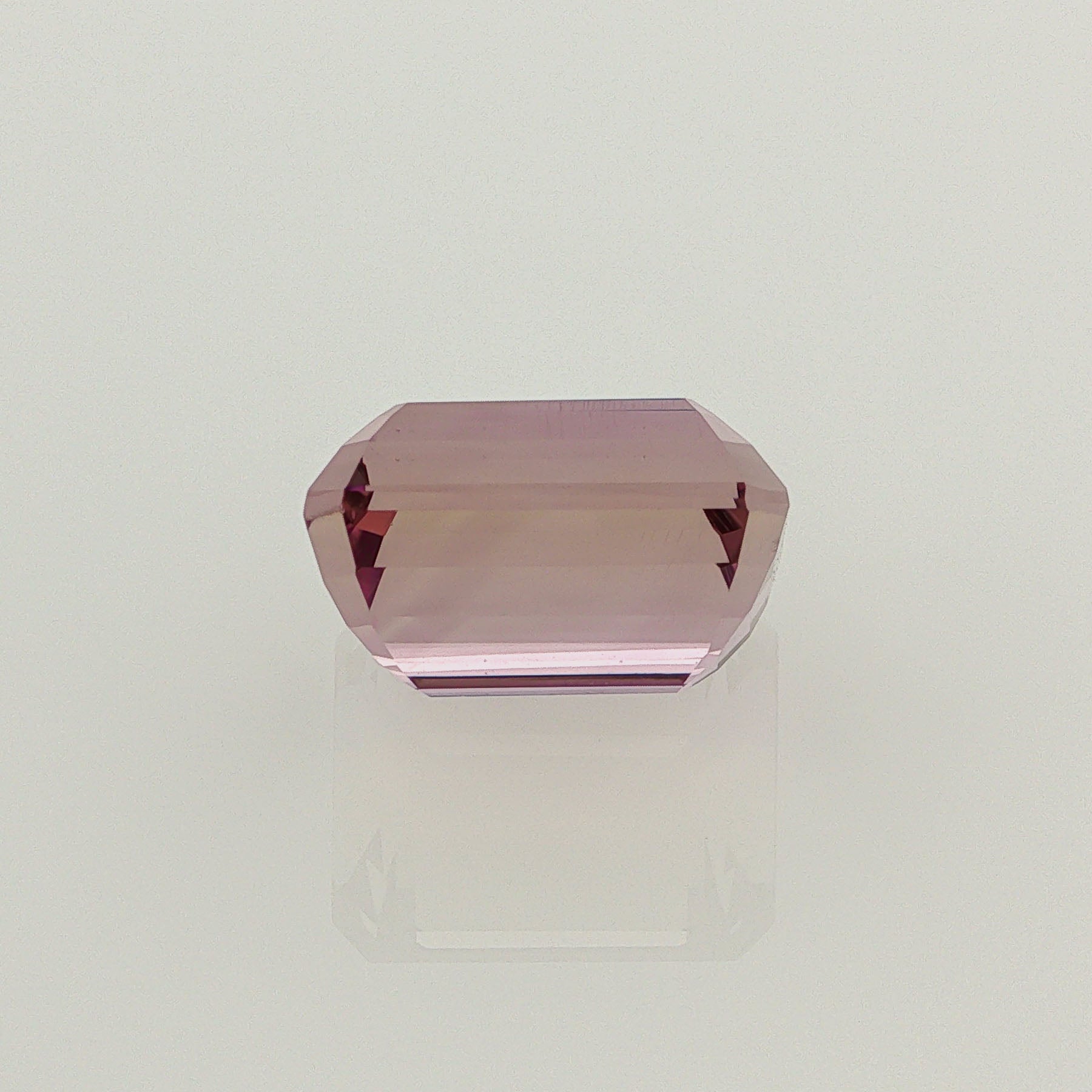 Natural ametrine, bicolor - purple / yellow, emerald cut, 10.13 ct, loose gemstone, view 3.