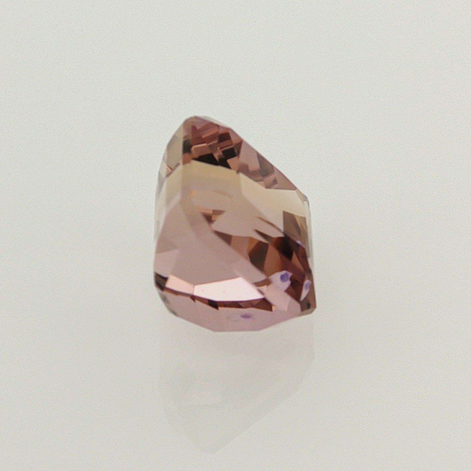 Natural ametrine, bicolor - purple / yellow, octagon cut, 10.21 ct, loose gemstone, view 4.