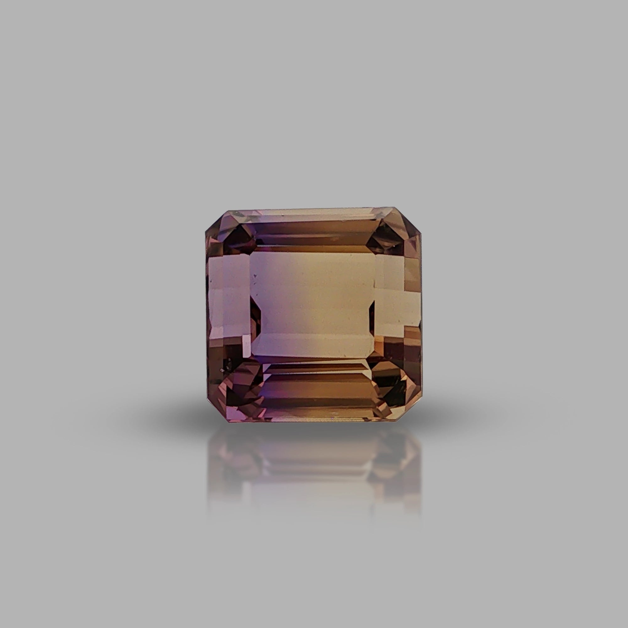 Natural ametrine, bicolor - purple / yellow, octagon cut, 10.41 ct, loose gemstone, view 5.