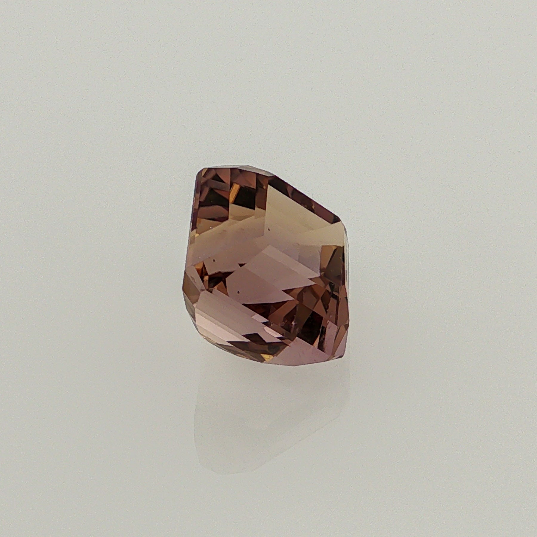 Natural ametrine, bicolor - purple / yellow, octagon cut, 10.41 ct, loose gemstone, view 4.