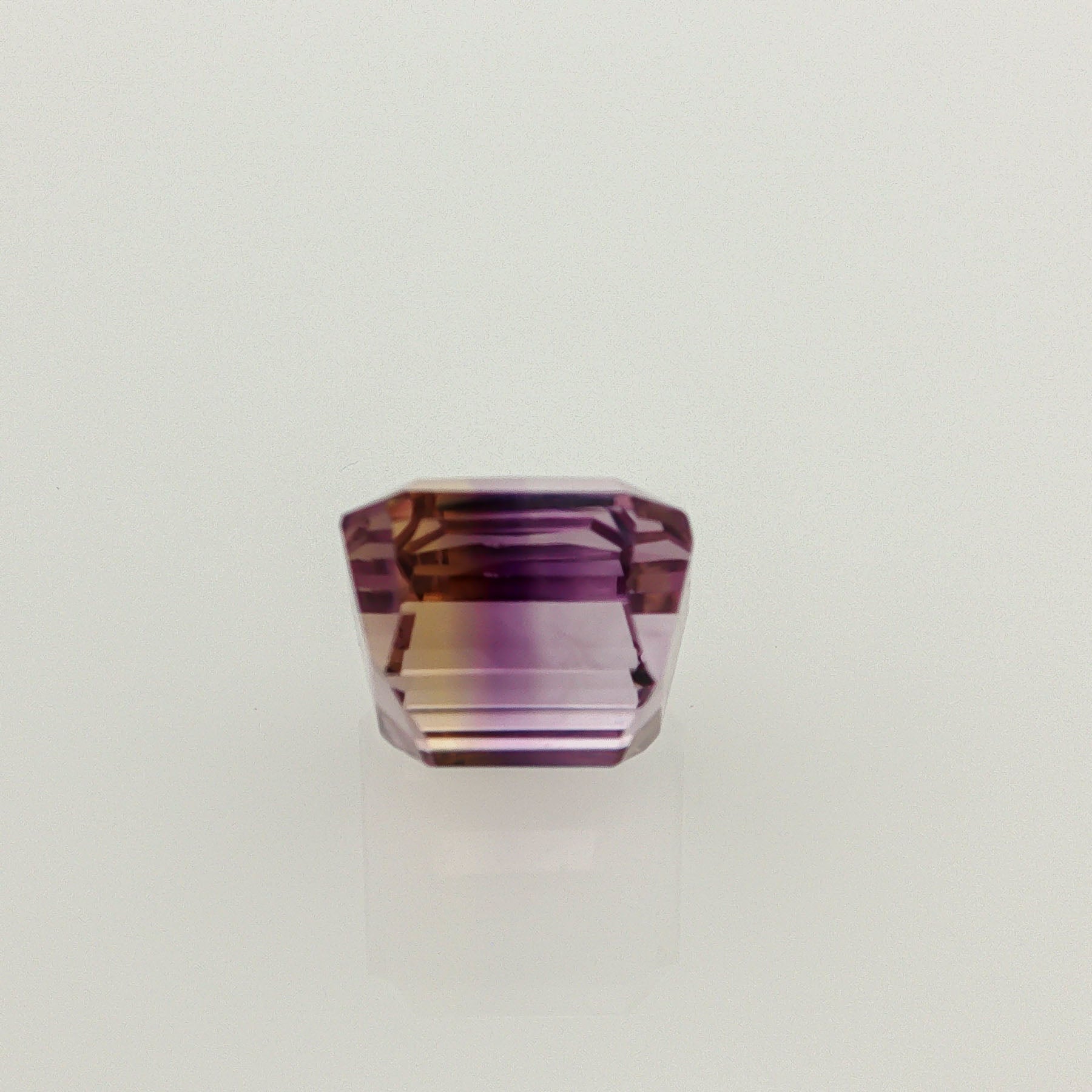 Natural ametrine, bicolor - purple / yellow, octagon cut, 10.44 ct, loose gemstone, view 3.