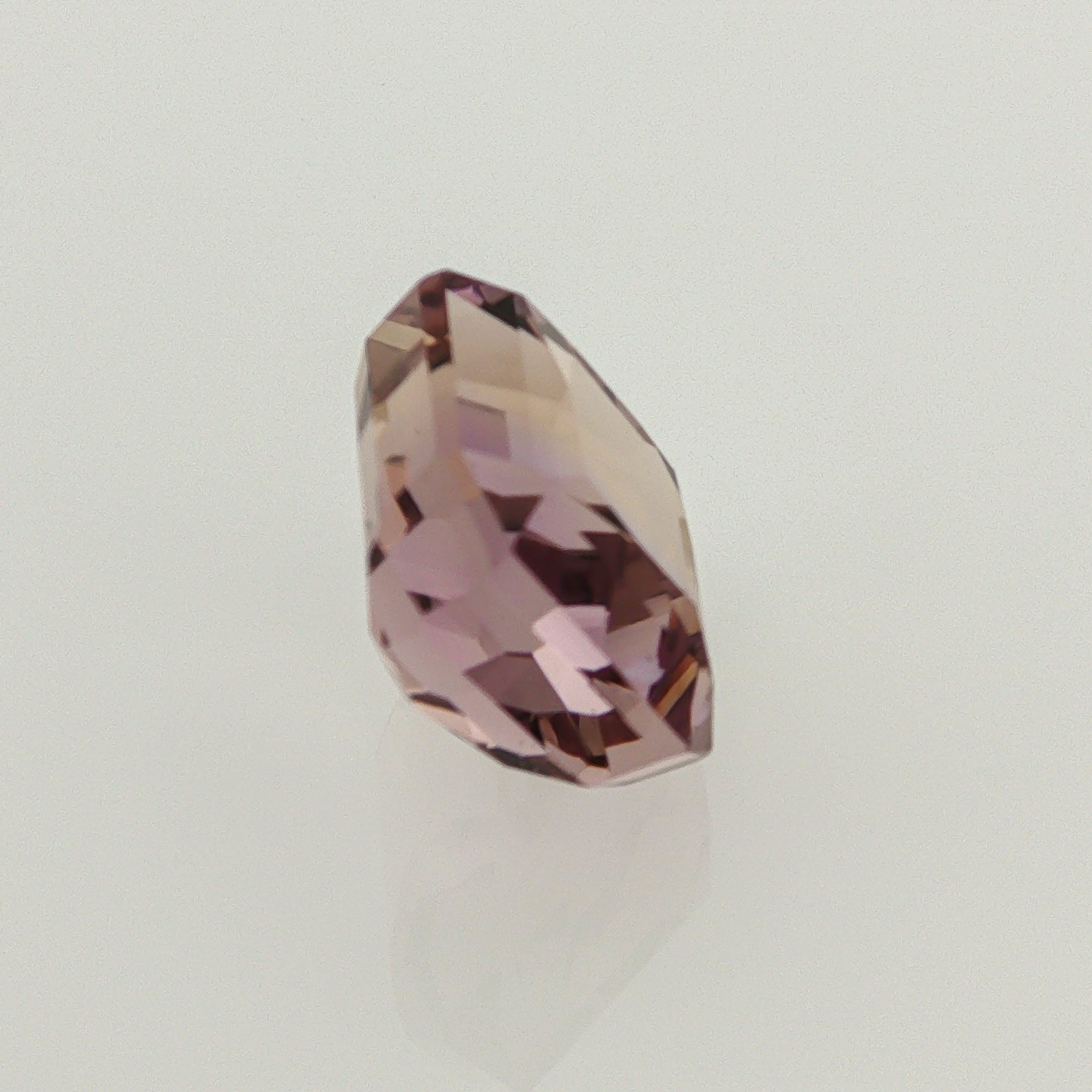 Natural ametrine, bicolor - purple / yellow, octagon cut, 10.44 ct, loose gemstone, view 4.