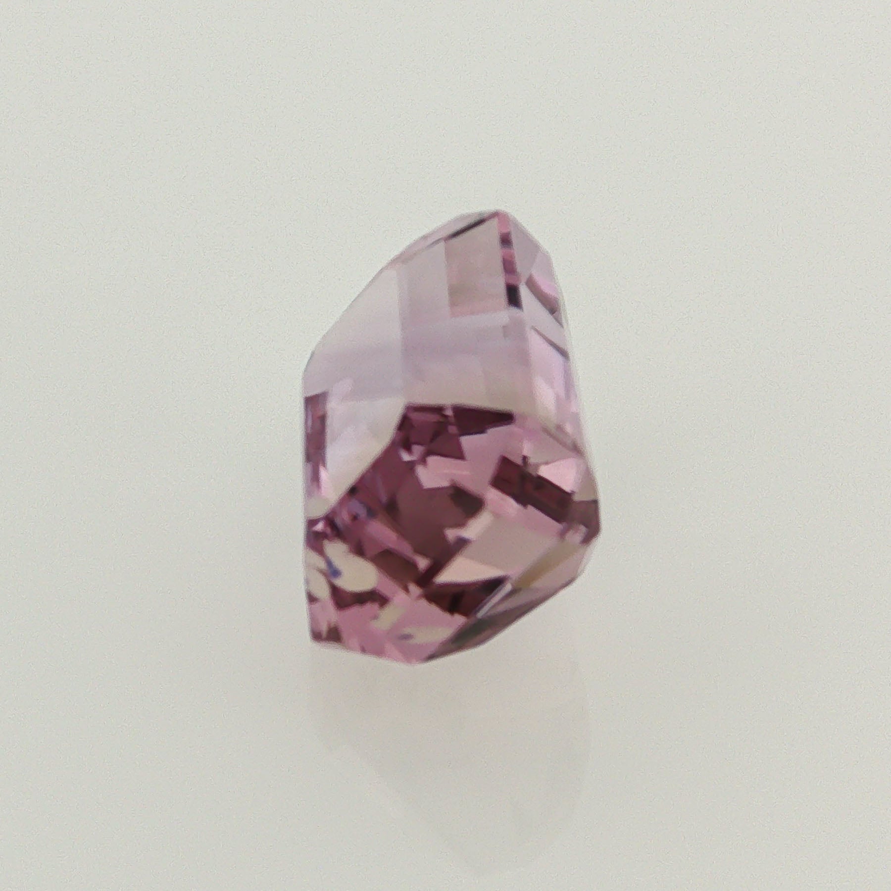 Natural ametrine, light purple / light yellow, emerald cut, 10.82 ct, loose gemstone, view 2.