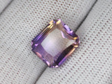 Natural Ametrine 10.00 ct – Purple - Yellow, Rectangular Cut, Untreated, Bolivia