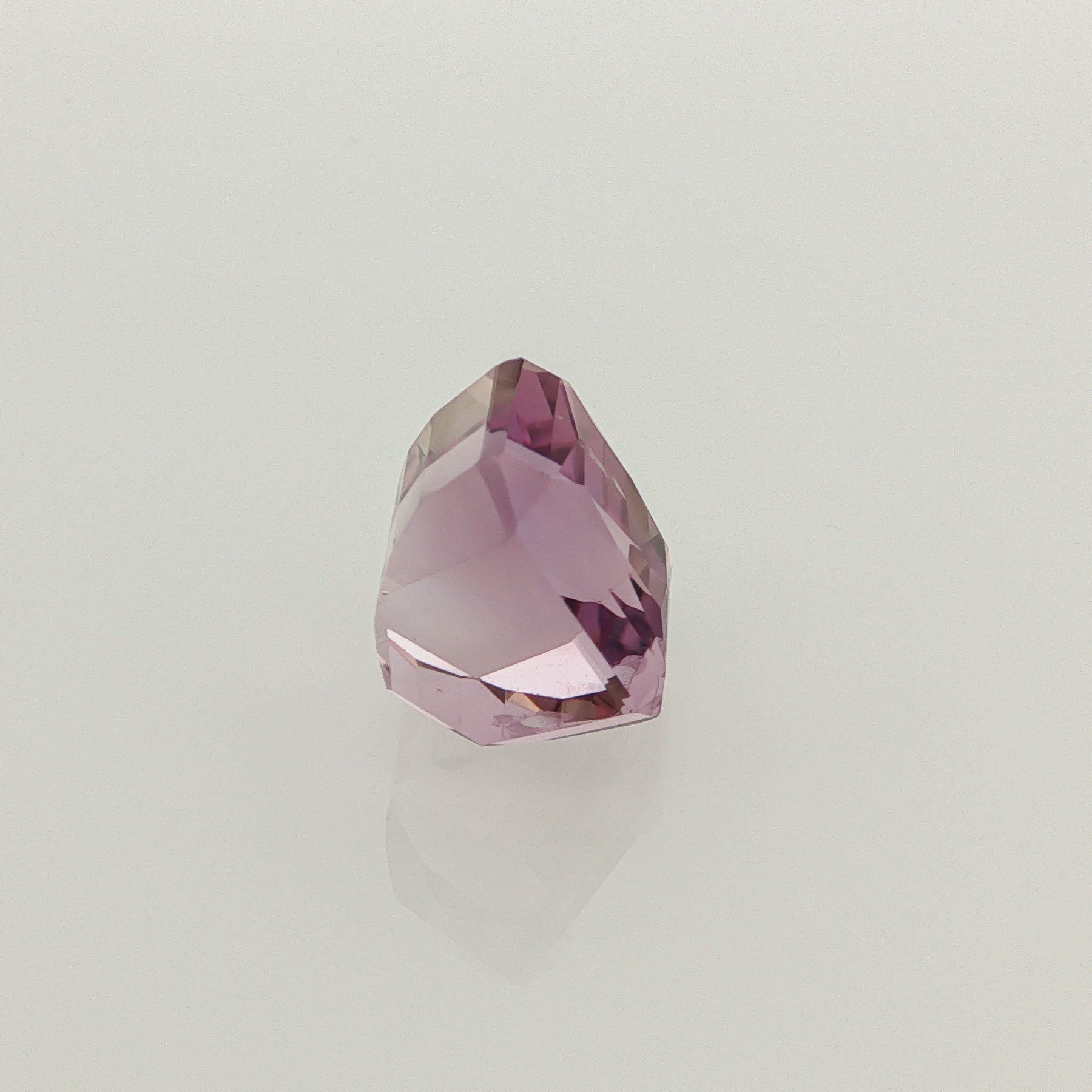 Natural ametrine, light purple / light yellow, octagon cut, 11.3 ct, loose gemstone, view 2.