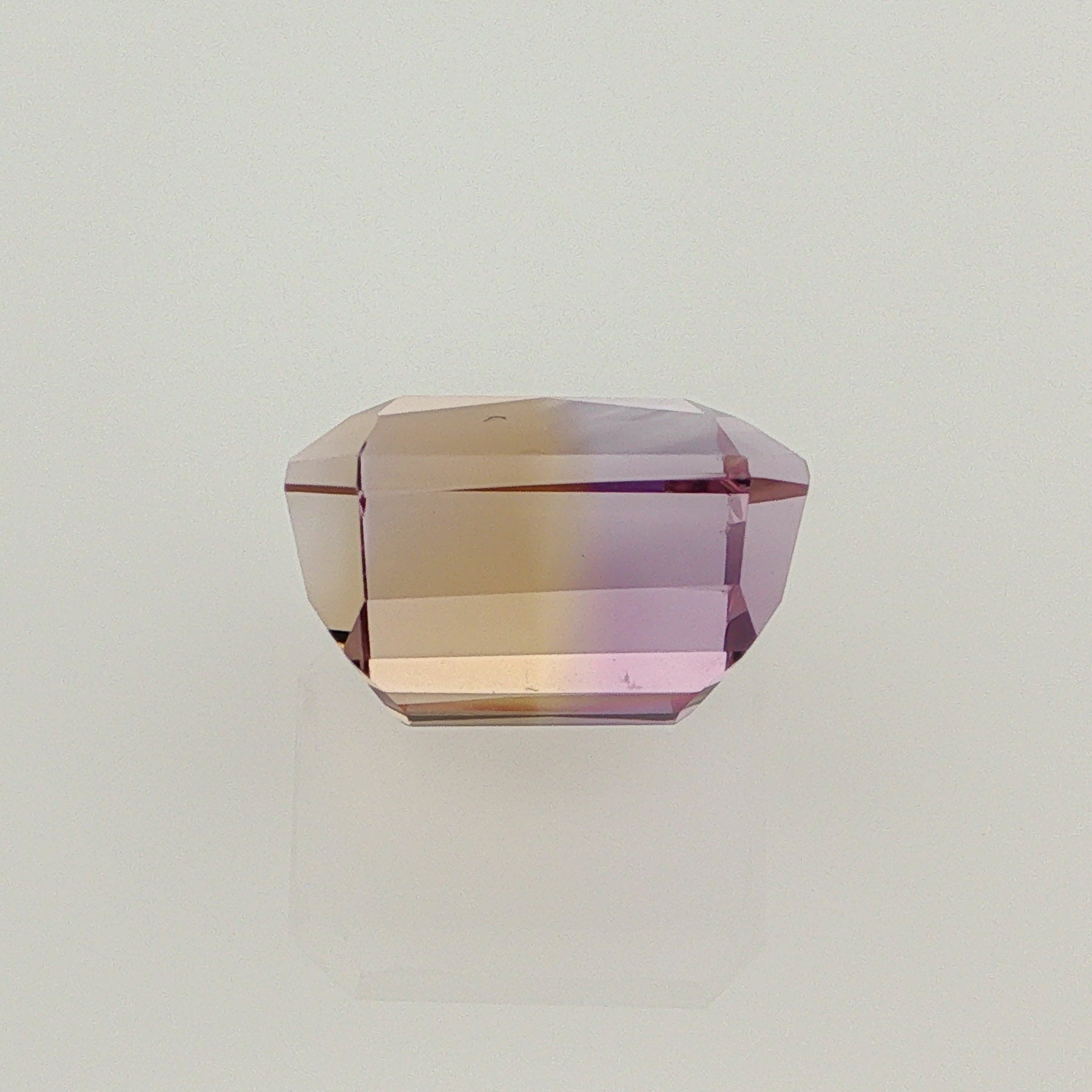 Natural ametrine, light purple / light yellow, octagon cut, 11.31 ct, loose gemstone, view 3.