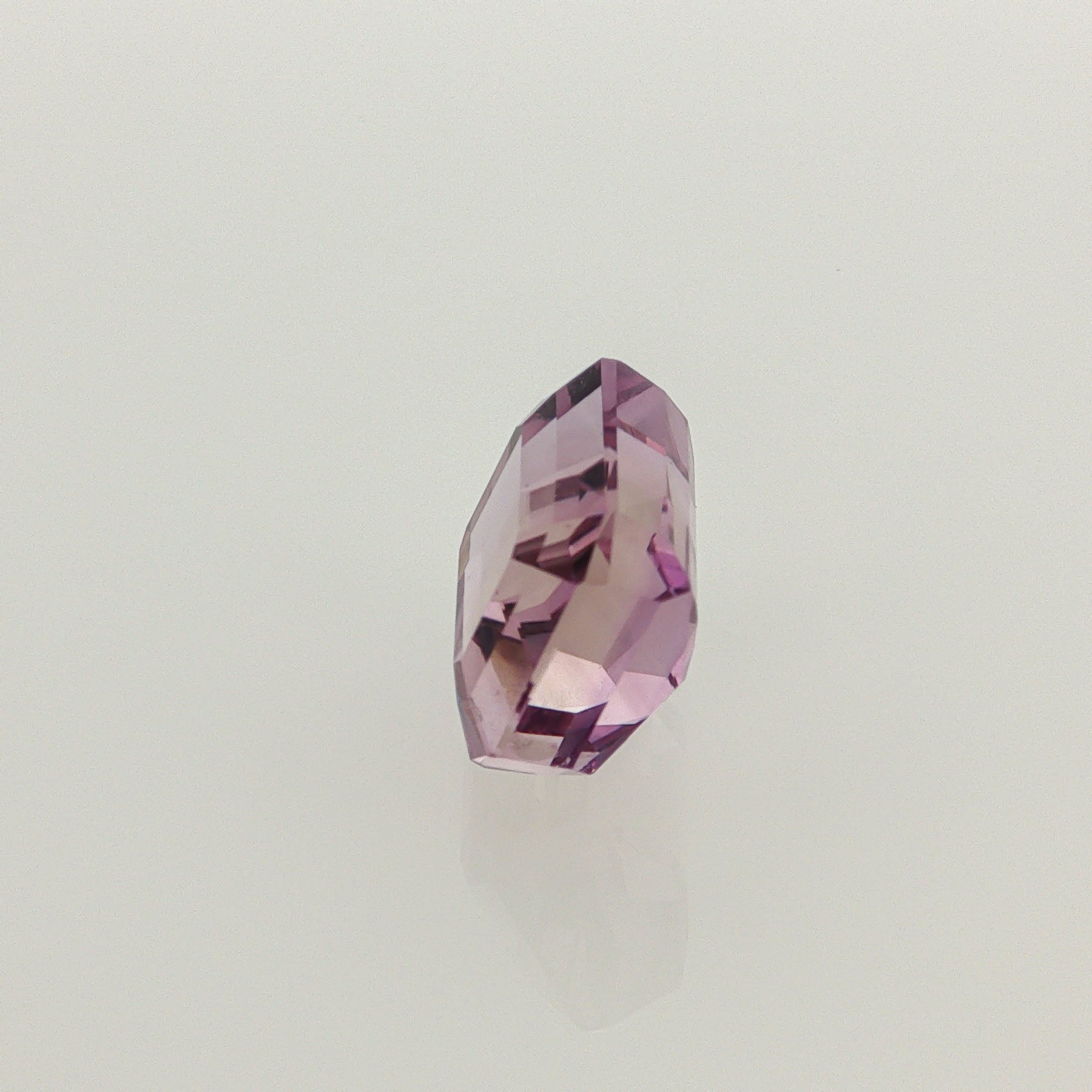 Natural ametrine, bicolor - purple / yellow, octagon cut, 11.33 ct, loose gemstone, view 2.