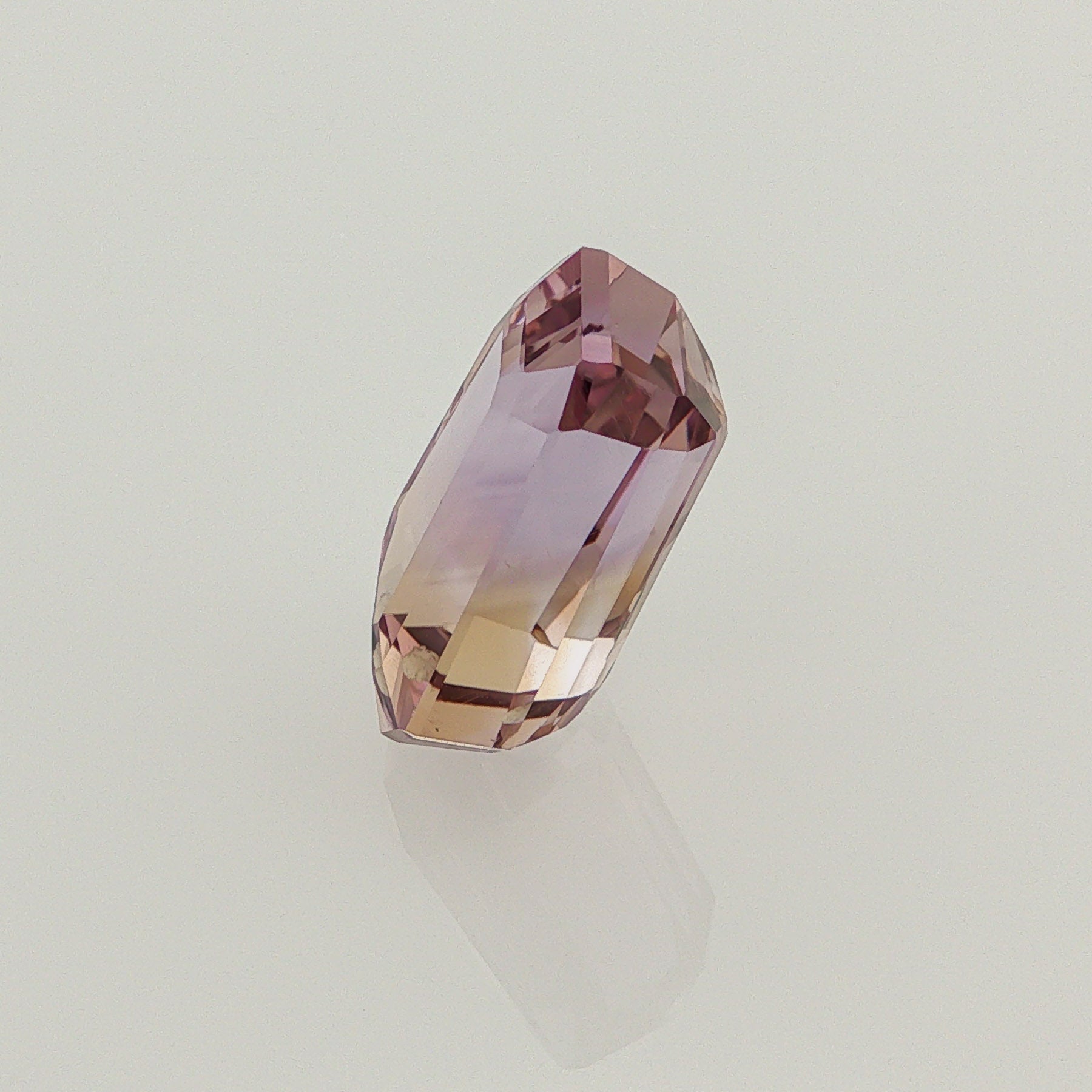 Natural ametrine, bicolor - purple / yellow, fancy cut, 11.76 ct, loose gemstone, view 2.